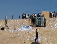 الدار البيضاء اليوم  - مجهولون يلاحٍقون سيارة مما أدى إلى انقلابها في إقليم الجديدة