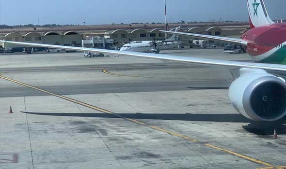 الدار البيضاء اليوم  - مطار محمد الخامس يَسْتَقْبِل أُولَى الرحلات الجوية بعد إغلاق دام أكثر من شهرين
