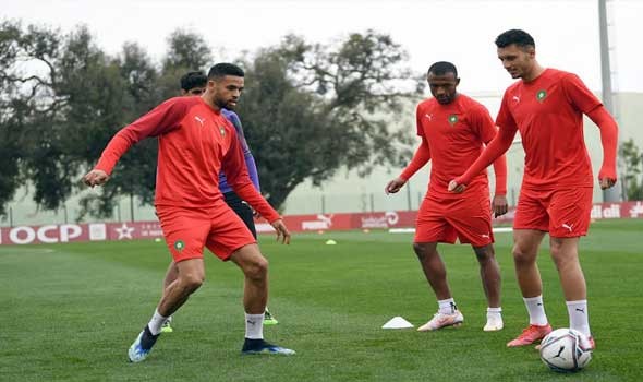 الدار البيضاء اليوم  - الدولي المغربي سفيان أمرابط يشارك المنتخب المغربي استعداداته لنهائيات كأس إفريقيا